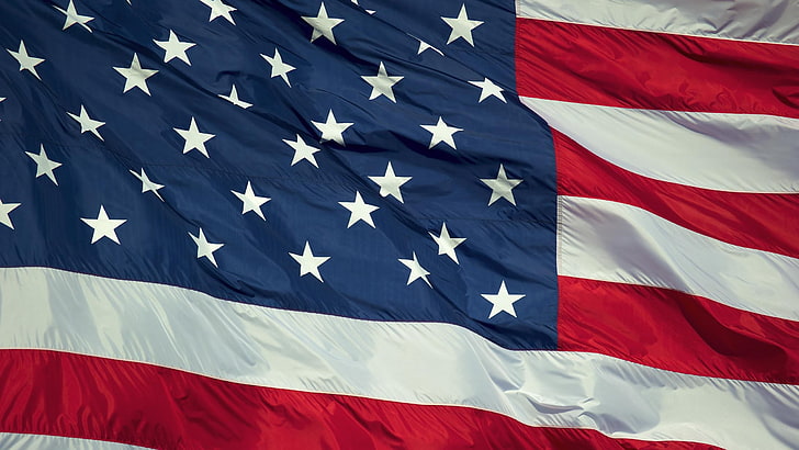 American Flag Patriotism, no people, blue, pattern, textile Free HD Wallpaper