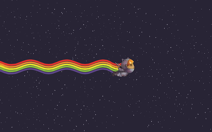 Baby Nyan Cat, motion, night, nyan cat, closeup Free HD Wallpaper