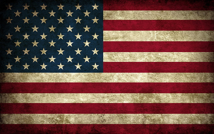 Beautiful American Flag, full frame, textile, usa, closeup Free HD Wallpaper