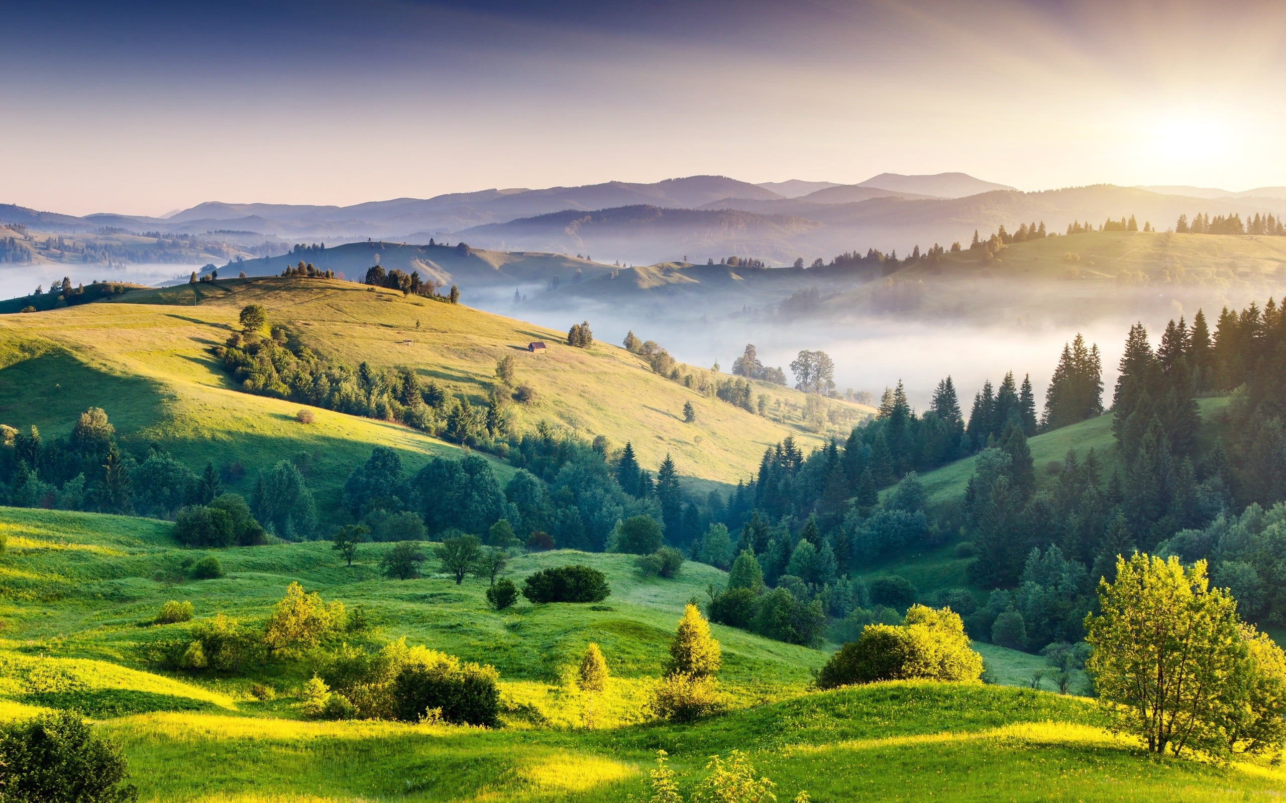 Beautiful Nature Landscape, valley, rural scene, idyllic, landscaped