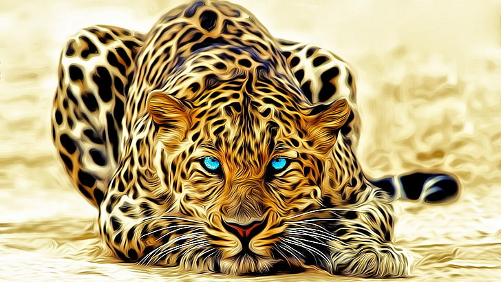 Cheetah Eye Drawing, artistic, animals, wild, eyes Free HD Wallpaper