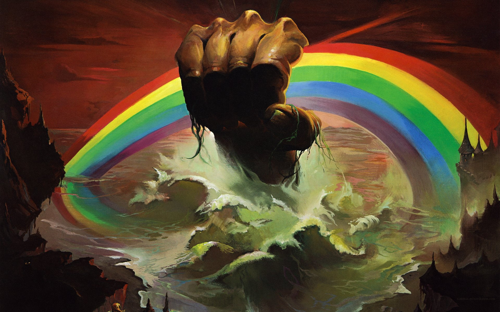 Classic Rock N Roll Bands, band music, album cover, rainbow, metal