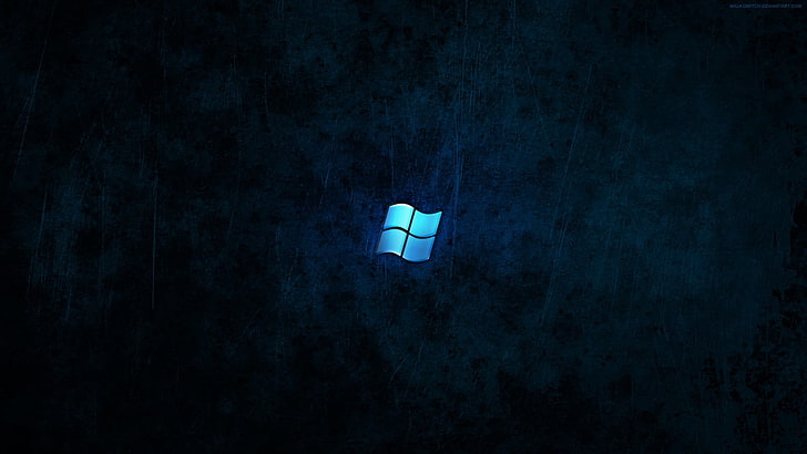 Cool Dark Blue, microsoft windows, electric lamp, single object, windows 10 Free HD Wallpaper