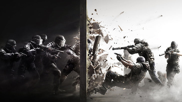 Counter Strike Global Offensive, fighting, group of people, weapon, group of animals Free HD Wallpaper