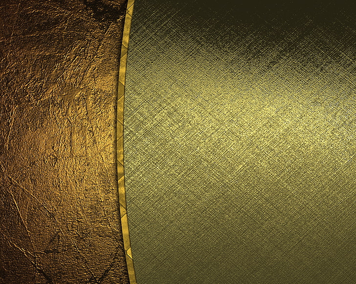 Dark Green and Gold, rough, textured effect, material, hide Free HD Wallpaper