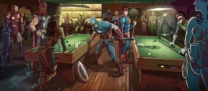 Deadpool vs Venom, comics, spiderman, iron man, america Free HD Wallpaper