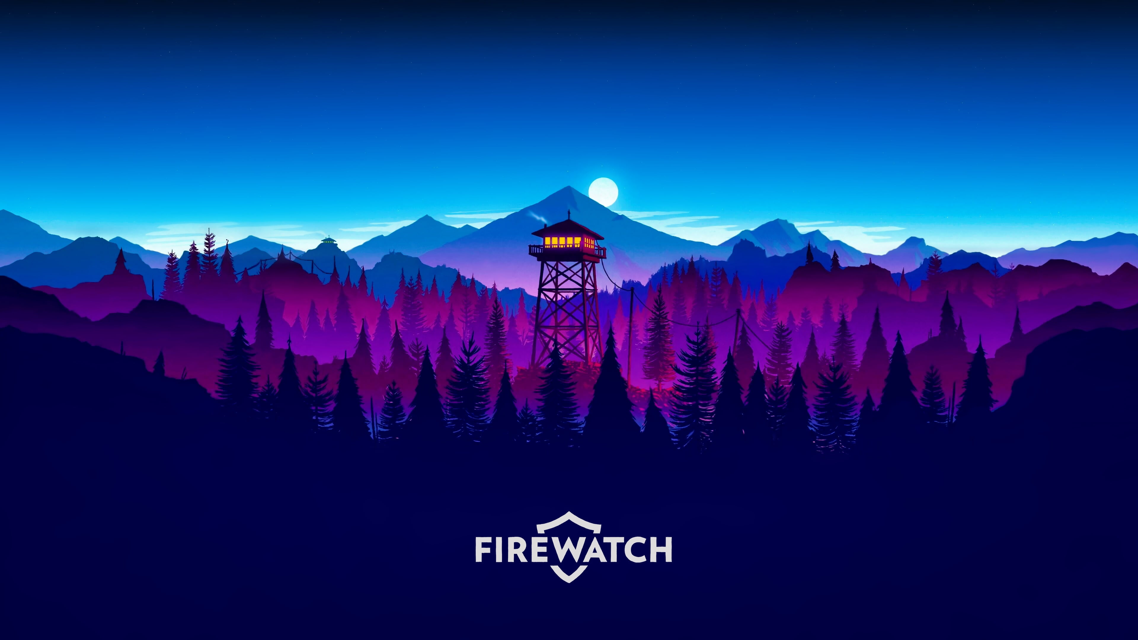 Firewatch, environment, nature, olly moss, sky