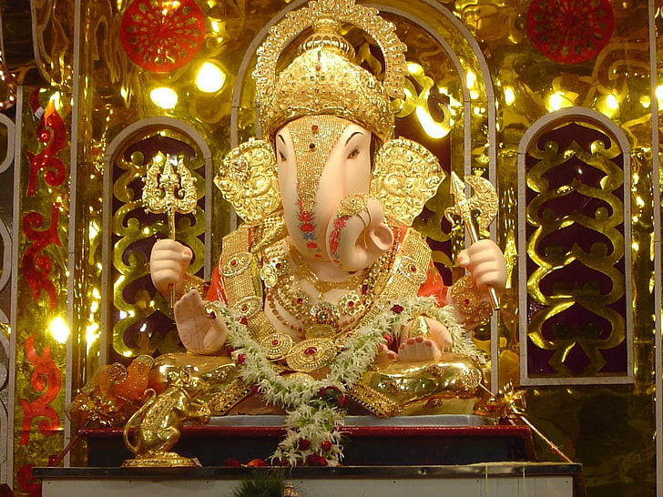 Ganesha Lord God Ganesh, male likeness, carousel horses, spirituality, lord Free HD Wallpaper