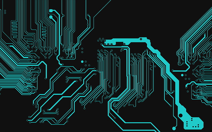 Integrated Circuit, science, electronic, abstract, digitally generated image Free HD Wallpaper