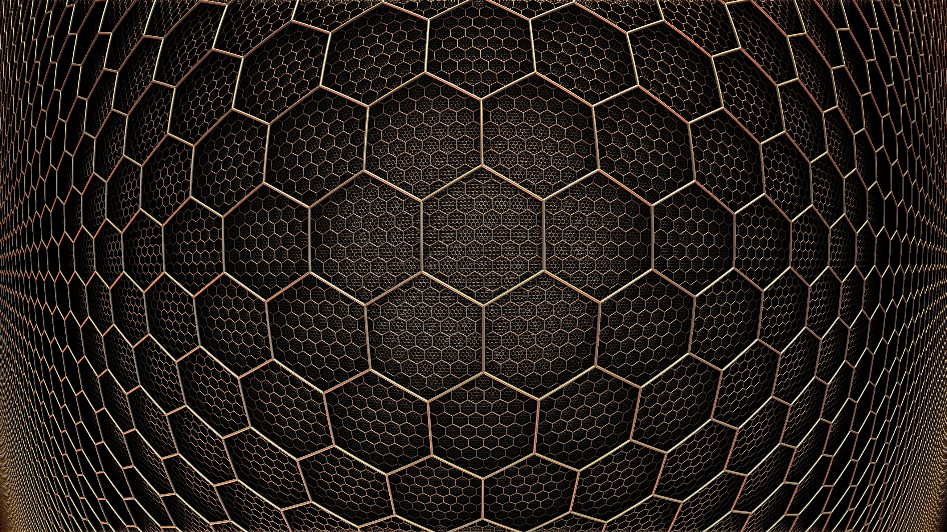 Large Space Hexagon Grid, shape, geometric shape, no people, ball