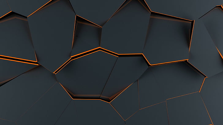 Modern Art, abstract, art, polygon, digital art Free HD Wallpaper