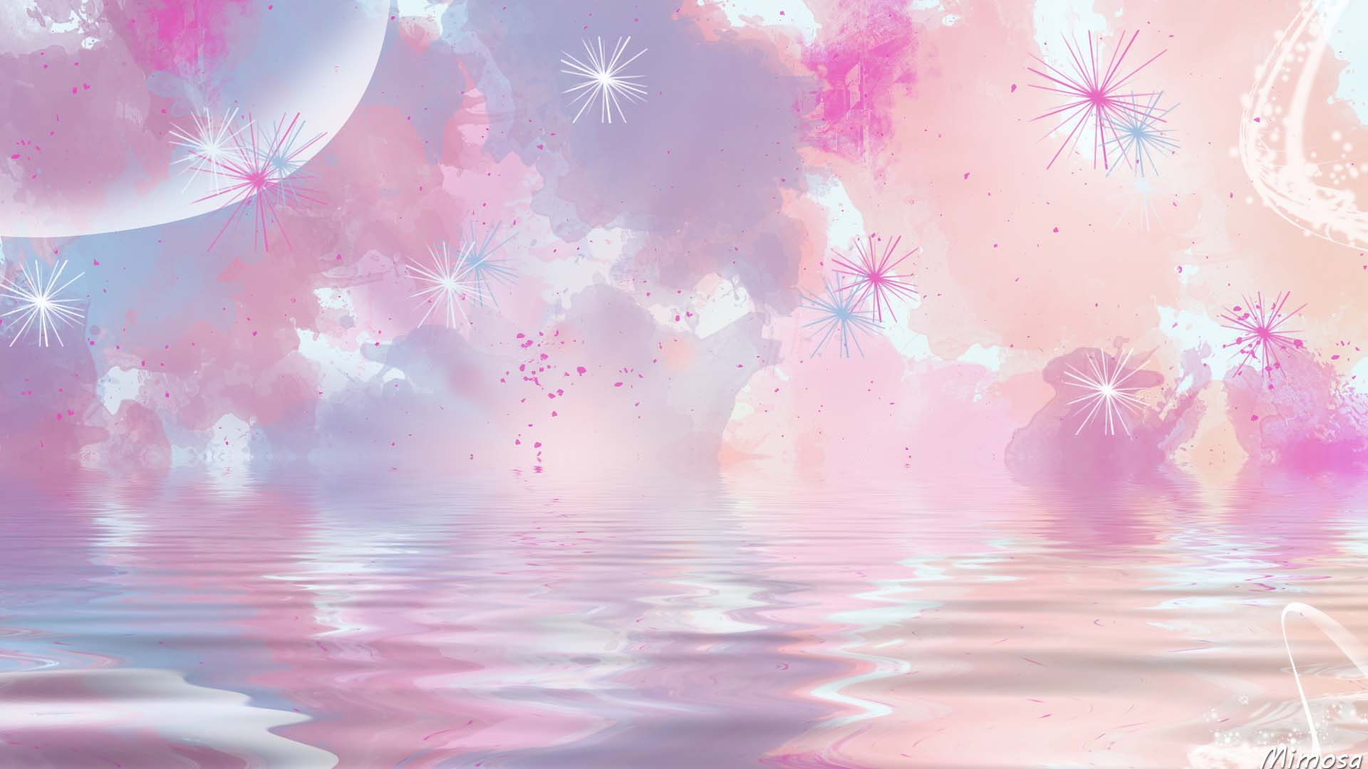 Pastel Computer, gradient, artistic, abstract, watercolor