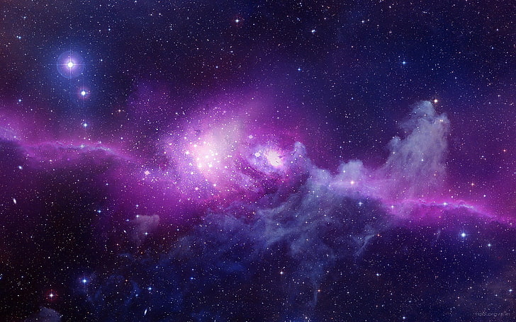 Purple Galaxy, outdoors, astronomy, blue, nature Free HD Wallpaper