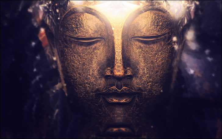 Real Buddha, mask  disguise, craft, buddhism, religion Free HD Wallpaper