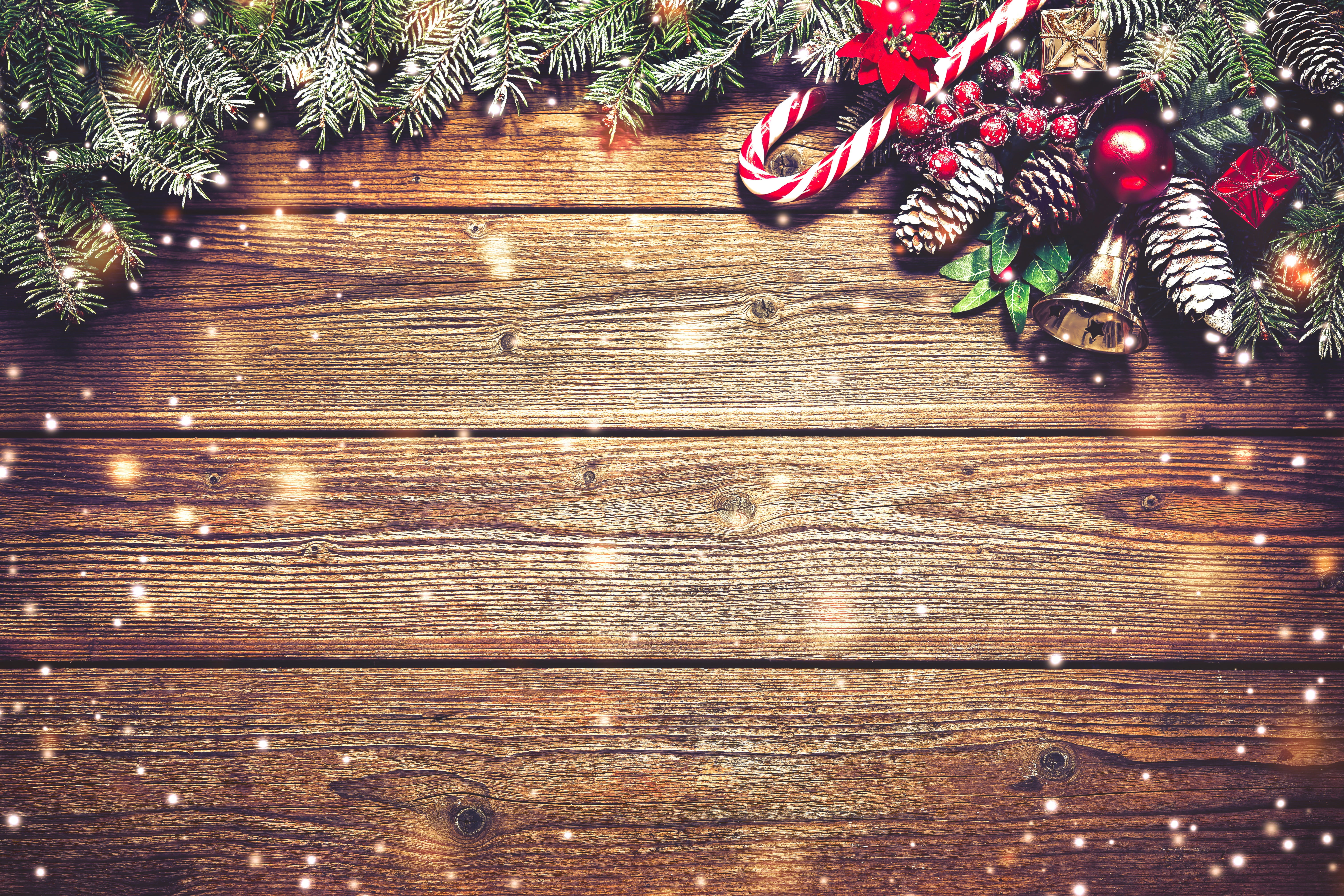 Rustic Wooden Reindeer, winter, balls, celebration, ornate