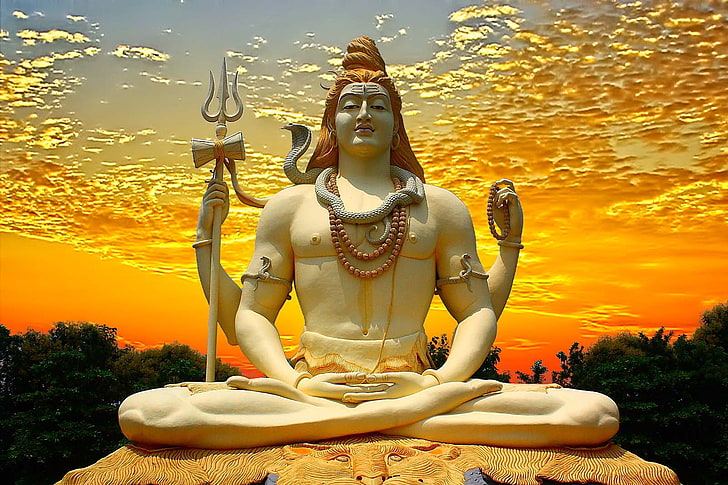 Shiva Artwork, representation, crosslegged, idol, lord Free HD Wallpaper