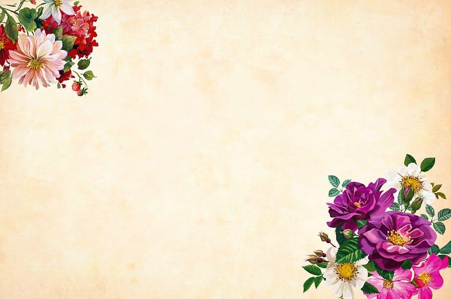 Vintage Flower Border, bouquet, indoors, beauty in nature, decorative Free HD Wallpaper