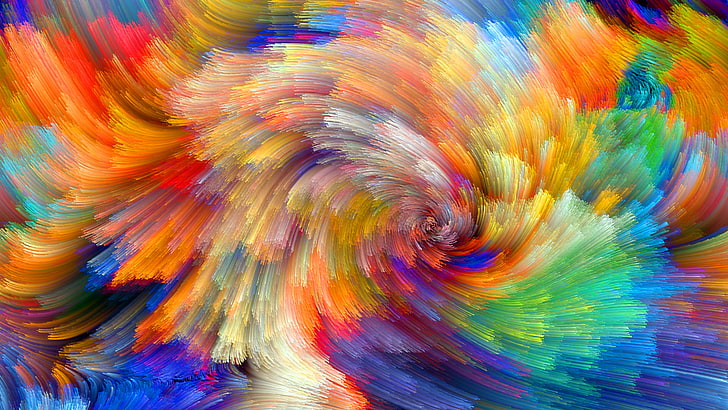 Abstract, modern art, psychedelic art, artwork, visual arts Free HD Wallpaper