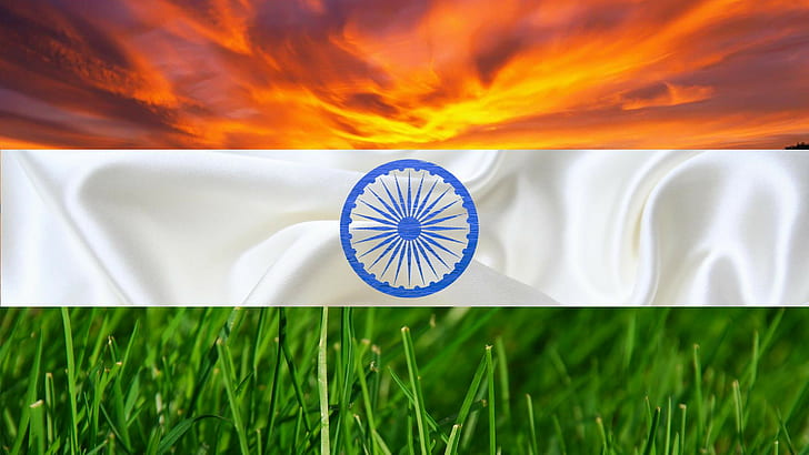 Animated Indian Flag, india, 1920x1080, artistic, 4k pic Free HD Wallpaper