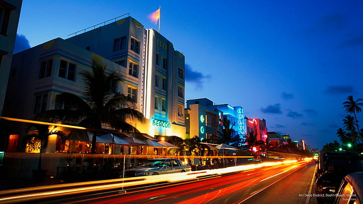 Art Deco, beach, deco, district, miami