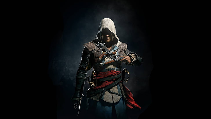 Assassin's Creed 4 Black Flag Costume, mid adult men, looking at camera, assassins creed, video games Free HD Wallpaper