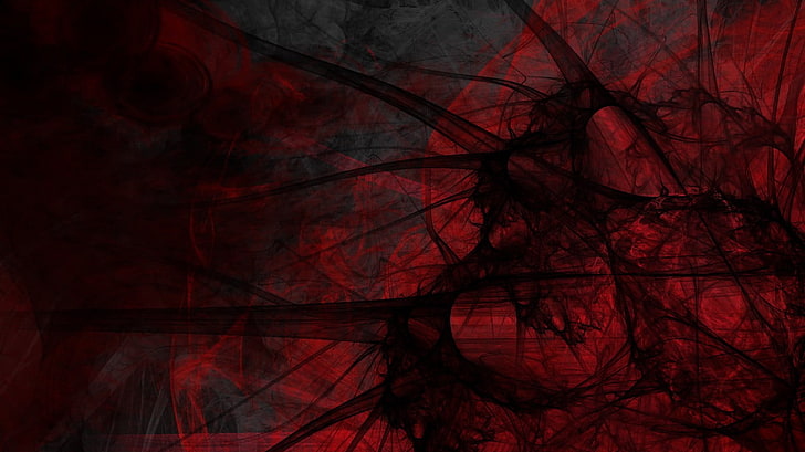 Black and Red Abstract Paintings, branch, nature, full frame, closeup Free HD Wallpaper