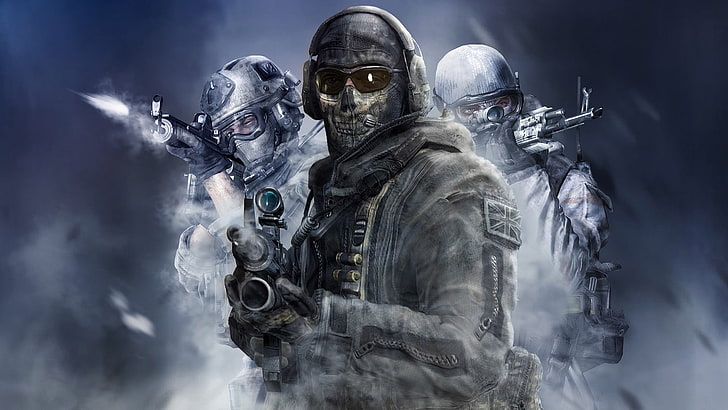 Call of Duty Ghosts PC, cloud  sky, human representation, call, weapon