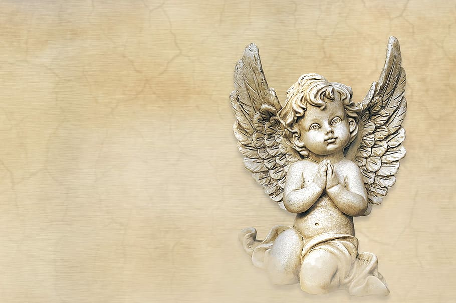 Colorful Angel Wings, artwork, wood  material, human representation, fantasy Free HD Wallpaper