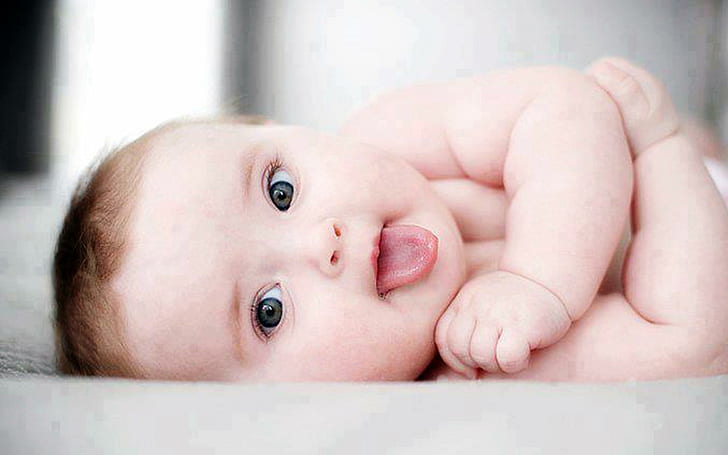 Cute Babies of Different Ethnicities, baby, tongue, cute Free HD Wallpaper