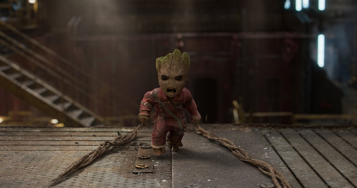 Cute Baby Groot, movie, baby groot, guardians of the galaxy vol 2 Free HD Wallpaper