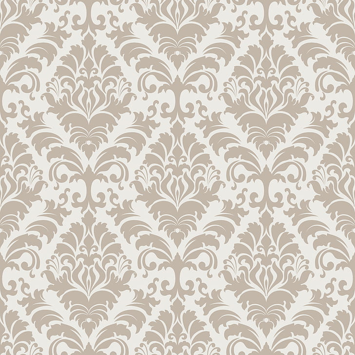 Damask Vector, texture, flowers, vintage Free HD Wallpaper