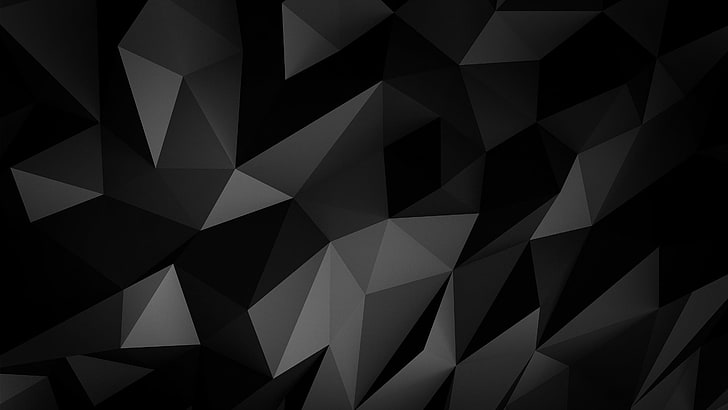 Dark Geometric, triangle shape, abstract, darkness, geometric shape Free HD Wallpaper