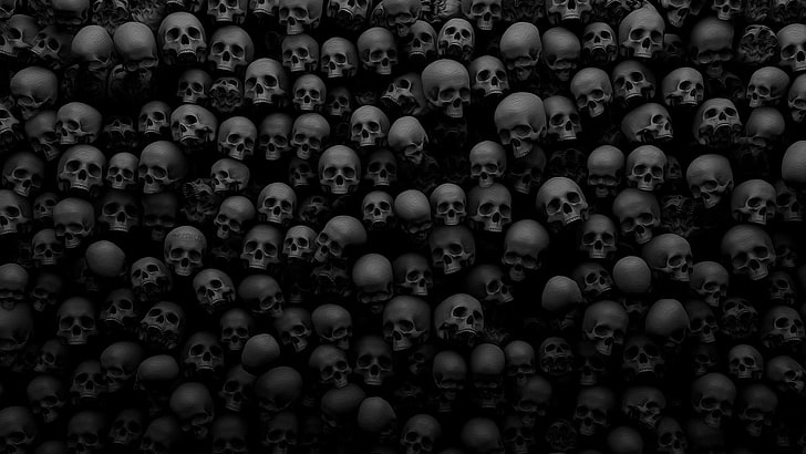 Digital Art Dark Skull, indoors, food, closeup, abundance Free HD Wallpaper