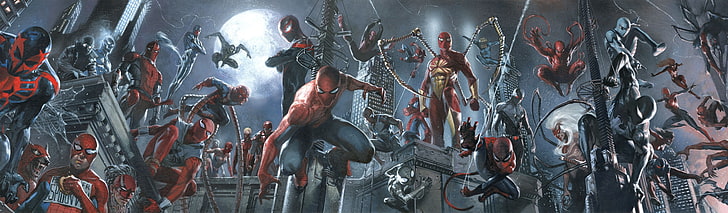 Edge of Spider-Verse, war, vertebrate, miles morales, people