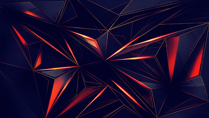 Geometric Abstract Cool 3D, light, indoors, design, full frame Free HD Wallpaper