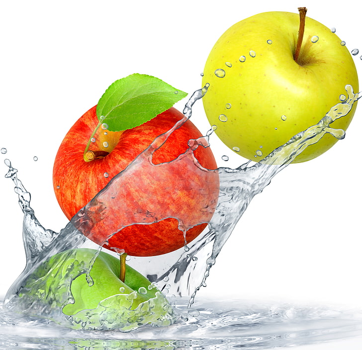 Green Apple, juicy, ripe, drinking water, wellbeing