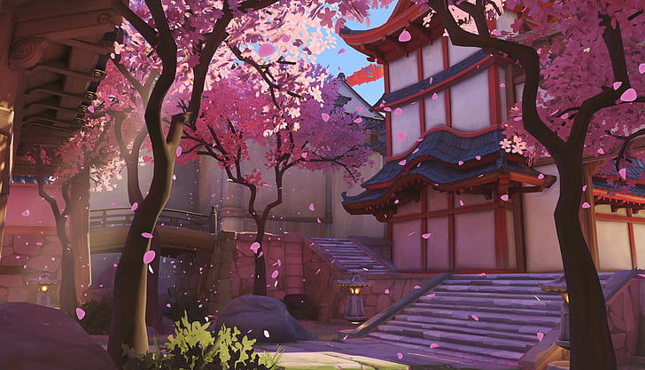 HD MacBook Aesthetic, overwatch, blizzard entertainment, video games, hanamura overwatch Free HD Wallpaper