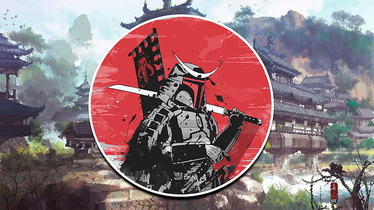 Japanese Samurai Painting, culture japan, japanese art, japan, feudal japan Free HD Wallpaper