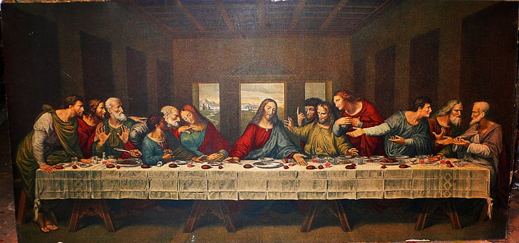 Last Supper Judas Iscariot, jesus, girls, teenager, christian Free HD Wallpaper