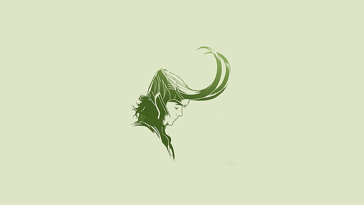 Loki Helmet SVG, closeup, copy space, indoors, artwork