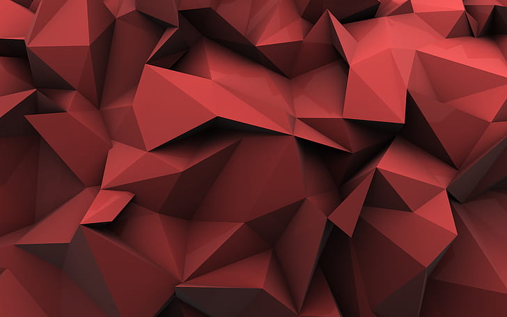 Low Poly Color, abstract 3d, poly, abstract, low Free HD Wallpaper