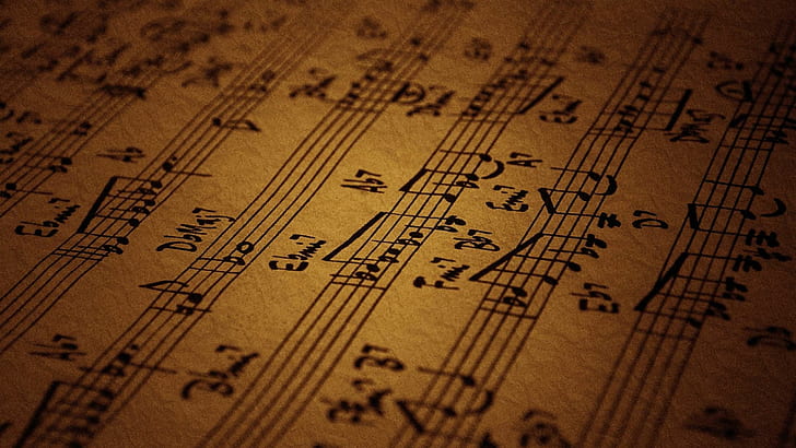 music sheet, vintage, sheet, music Free HD Wallpaper