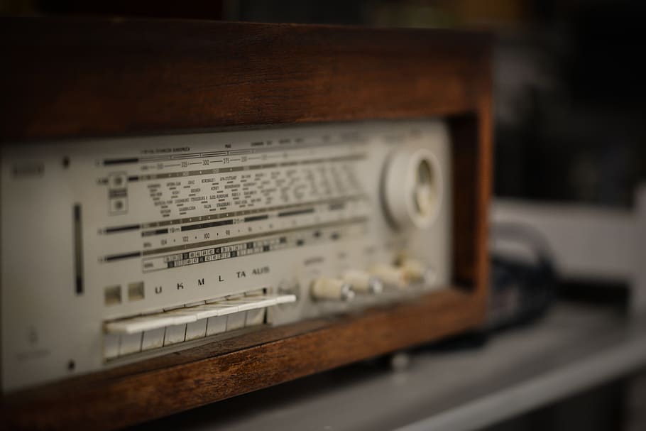 Old Vintage Radio, indoors, frequency, antique, music