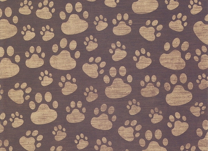 Paw Print Icon, closeup, dark, decoration, nature Free HD Wallpaper