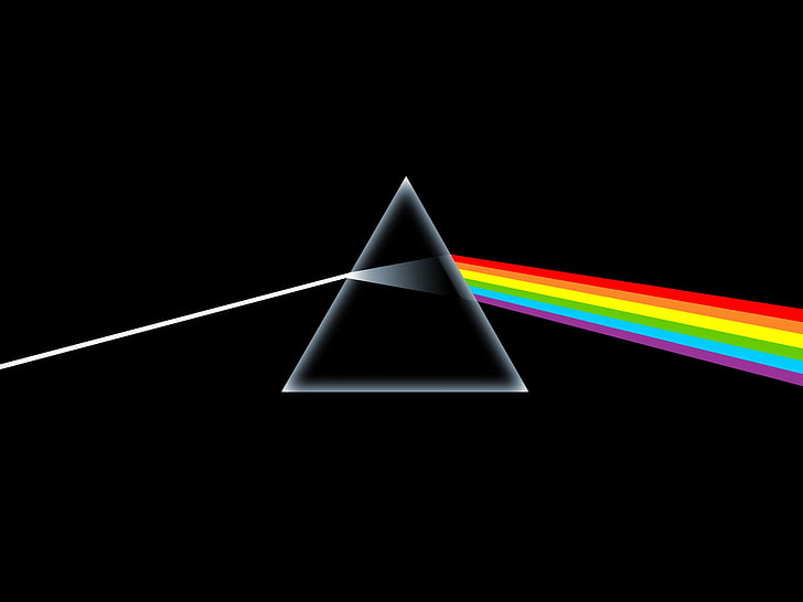 Pink Floyd Dark Side of the Moon Album Cover, pink, light  natural phenomenon, copy space, shape Free HD Wallpaper