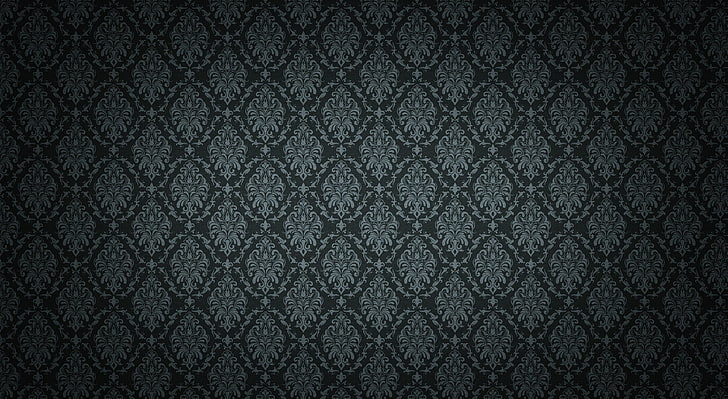 Printable Damask Stencil Pattern, copy space, pattern, design, textile Free HD Wallpaper