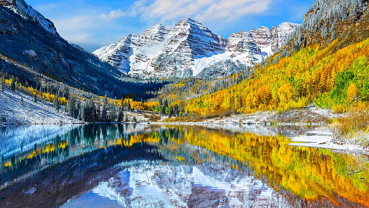 Rocky Mountain National Park, mountain peak, mountain, outdoors, snow Free HD Wallpaper