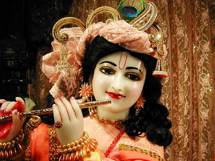 Sri Krishna, young women, beauty, hindu, krishna Free HD Wallpaper