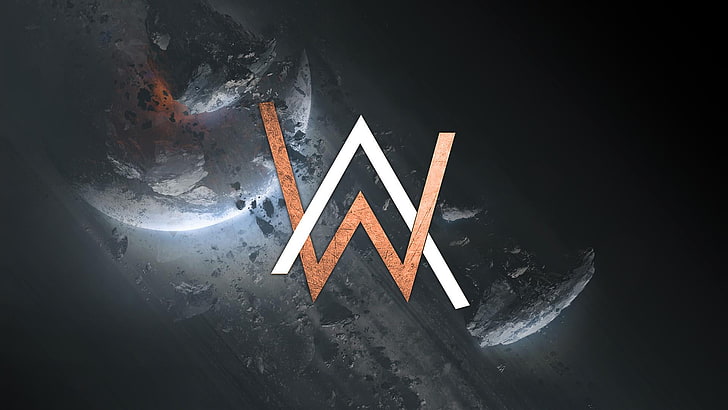 Alan Walker Symbol Galaxy, nature, wood  material, alan walker, text Free HD Wallpaper