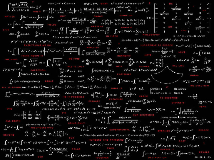 Brain Plasticity, text, typography, mathematics, math Free HD Wallpaper